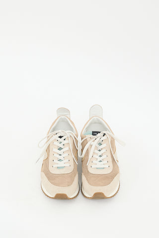 Rag 
Bone Beige 
Green Mesh Retro Sneaker