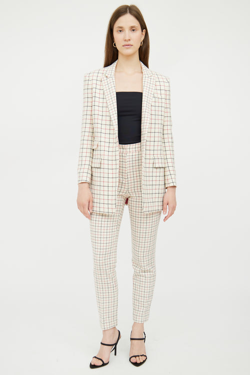 White 
Multi Check Wool Blend Suit Rag 
Bone