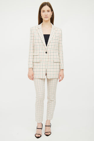 White 
Multi Check Wool Blend Suit Rag 
Bone