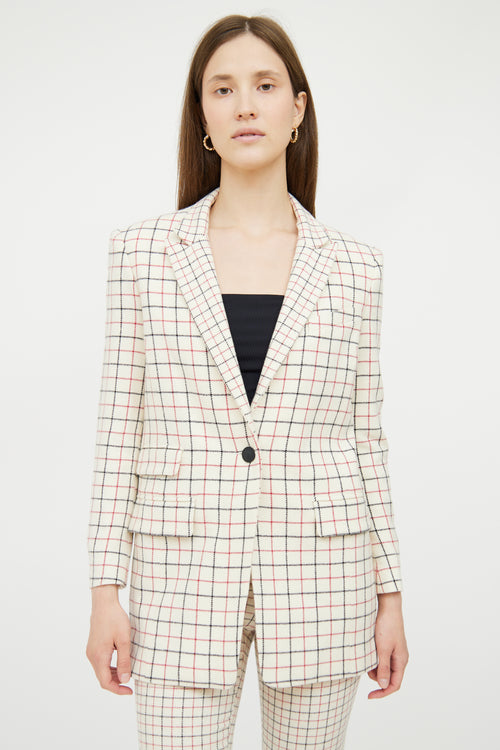 White 
Multi Check Wool Blend Suit Rag 
Bone