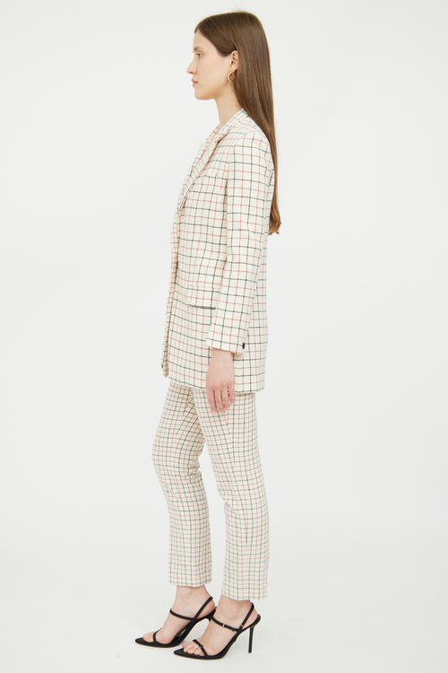 White 
Multi Check Wool Blend Suit Rag 
Bone