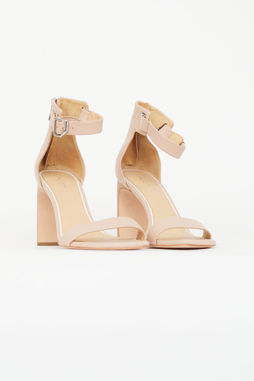 Rag 
Bone Beige Ellis Open Toe Heeled Sandal