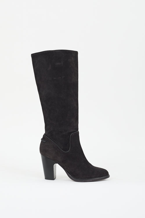 Rag 
Bone Black Suede Heeled Boot