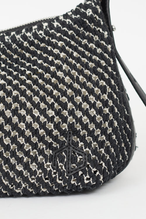 Rag 
Bone Black 
White Summer Shoulder Bag