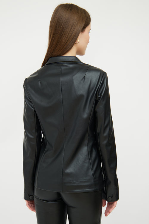 Black Faux Leather Blazer Rag 
Bone