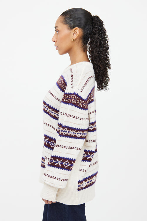 Rag 
Bone Cream 
Multicolour Knit Sweater