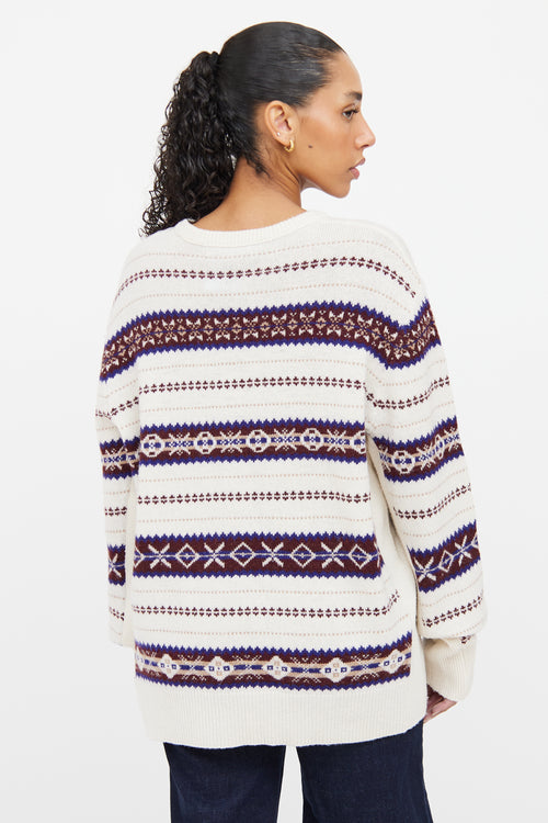 Rag 
Bone Cream 
Multicolour Knit Sweater