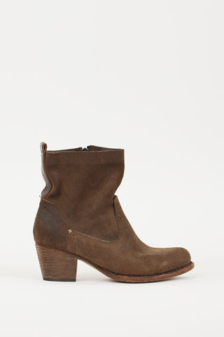 Rag 
Bone Brown Suede Ankle Boot