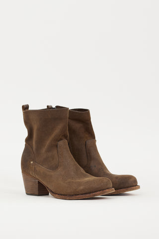 Rag 
Bone Brown Suede Ankle Boot