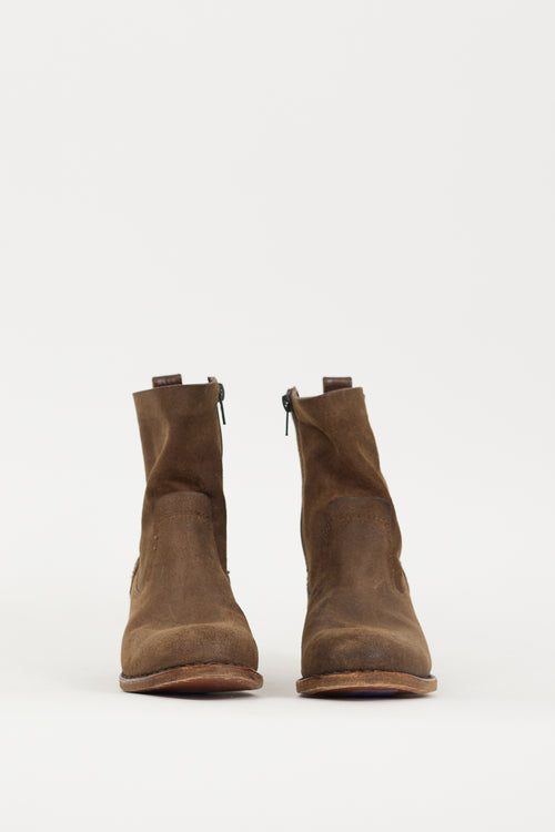 Rag 
Bone Brown Suede Ankle Boot