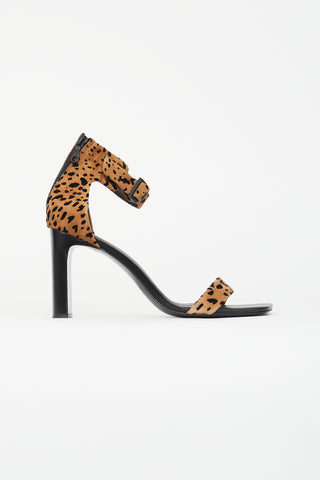 Rag 
Bone Brown 
Black Print Ellis Heeled Sandal