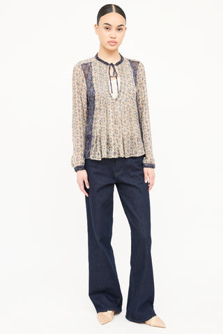 Rag 
Bone Sparkle Pattern Blouse