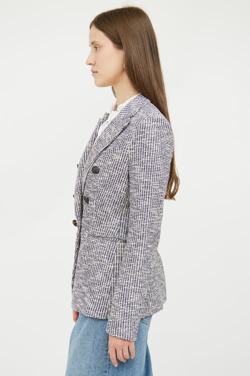 White 
Navy Tweed Blazer Rag 
Bone