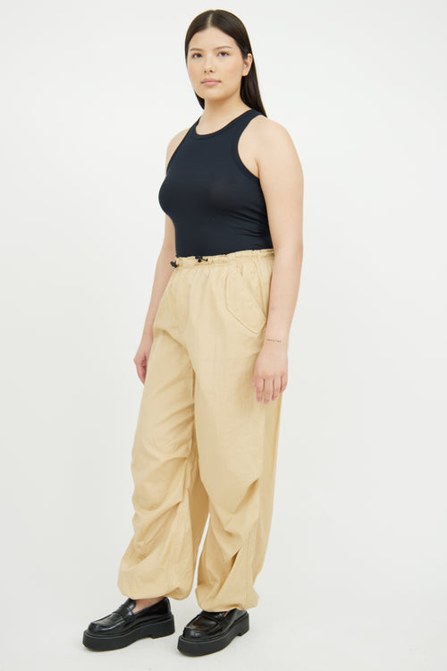 Rag 
Bone Beige Cotton Parachute Pant