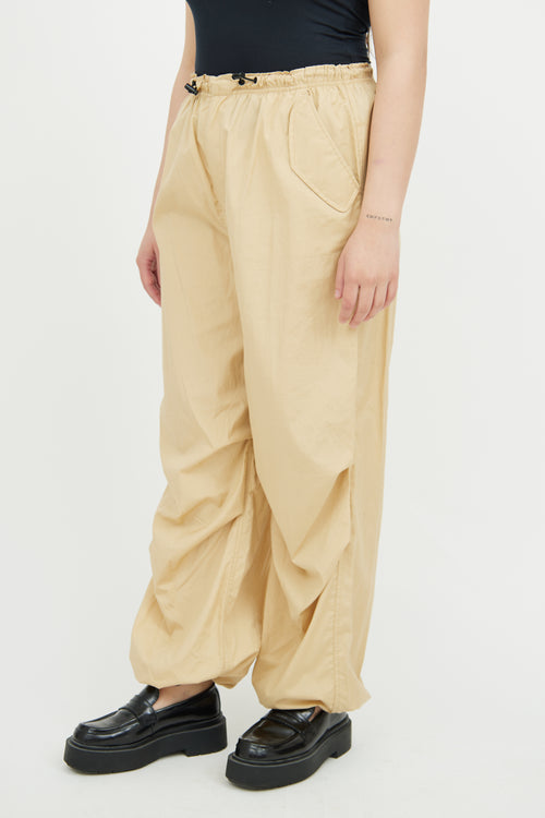 Rag 
Bone Beige Cotton Parachute Pant