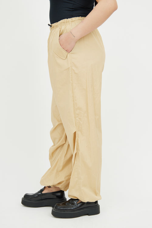 Rag 
Bone Beige Cotton Parachute Pant