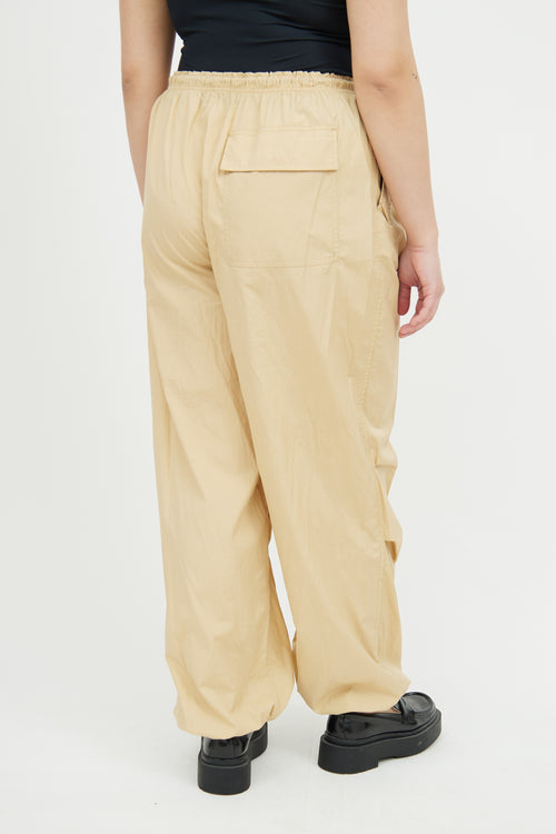 Rag 
Bone Beige Cotton Parachute Pant