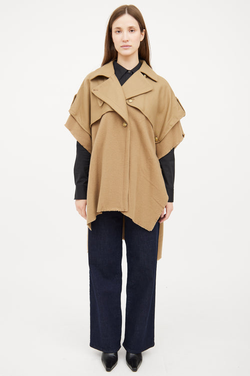 Rag 
Bone Beige Wool Trench Poncho