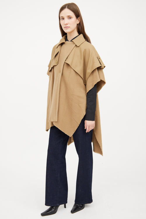 Rag 
Bone Beige Wool Trench Poncho