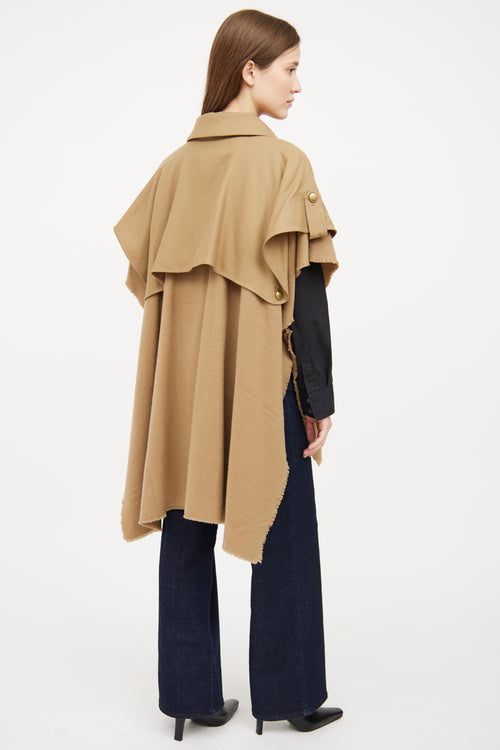 Rag 
Bone Beige Wool Trench Poncho