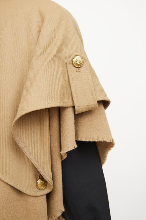 Rag 
Bone Beige Wool Trench Poncho