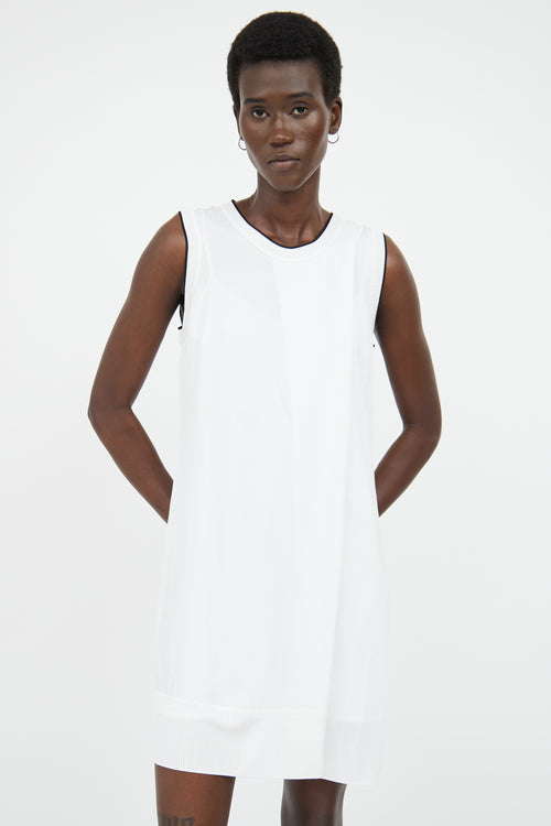 Rag 
Bone White 
Black Folded Dress