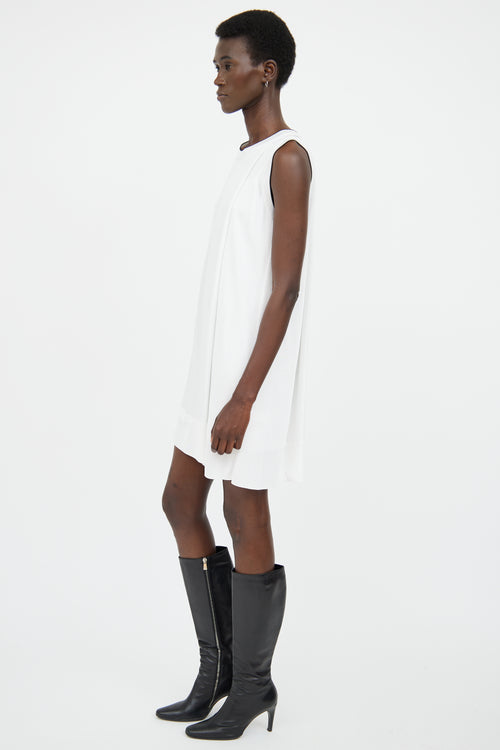 Rag 
Bone White 
Black Folded Dress