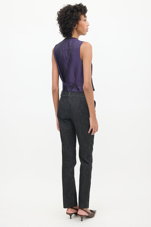 Ralph Lauren Black 
Purple Denim Co-Ord Set