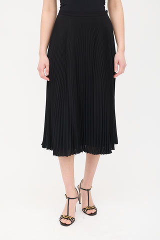 Ralph Lauren Chiffon Pleated Skirt