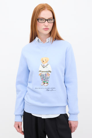 Ralph Lauren Polo Light Blue 
Multicolour Graphic Crewneck