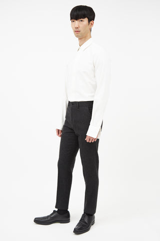 Ralph Lauren Grey Wool Cashmere Trouser