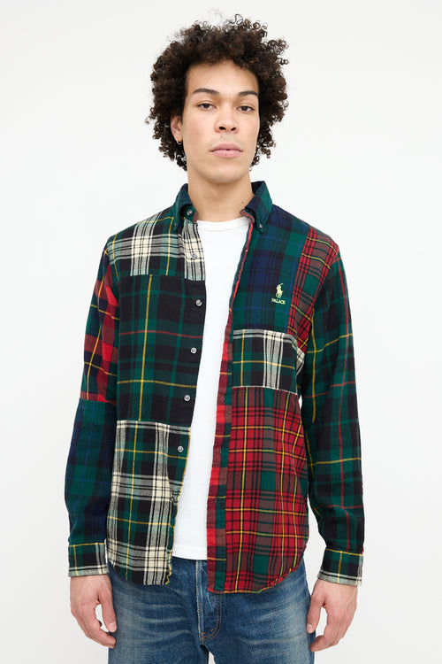 Ralph Lauren X Palace BD Pieced Flannel Shirt