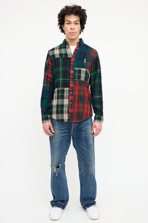 Ralph Lauren X Palace BD Pieced Flannel Shirt