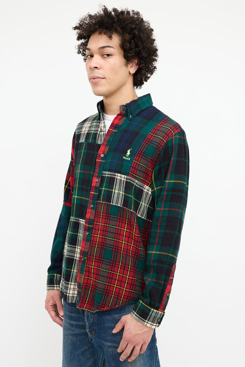 Ralph Lauren X Palace BD Pieced Flannel Shirt