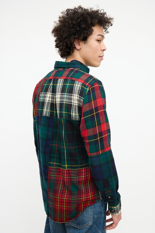 Ralph Lauren X Palace BD Pieced Flannel Shirt