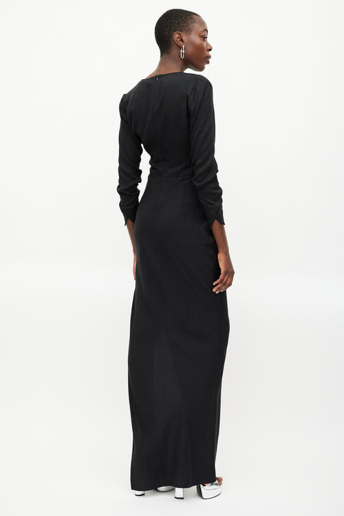 Rat 
Boa Black Tencel Maxi Costella Dress