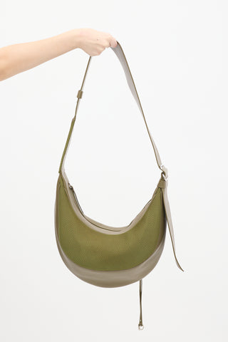 Ratio Et Motus Green Khaki Leather Eclipse Crossbody Bag