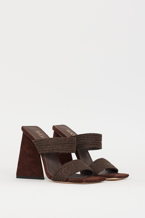 Raye Brown Suede 
Jute Lula Heel