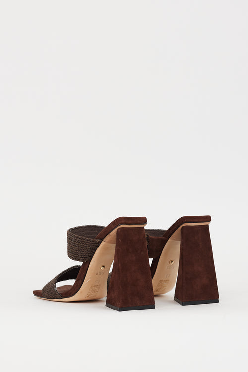 Raye Brown Suede 
Jute Lula Heel