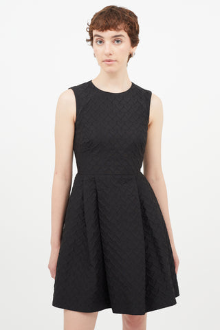 Red Valentino Black Heart Pleated Dress