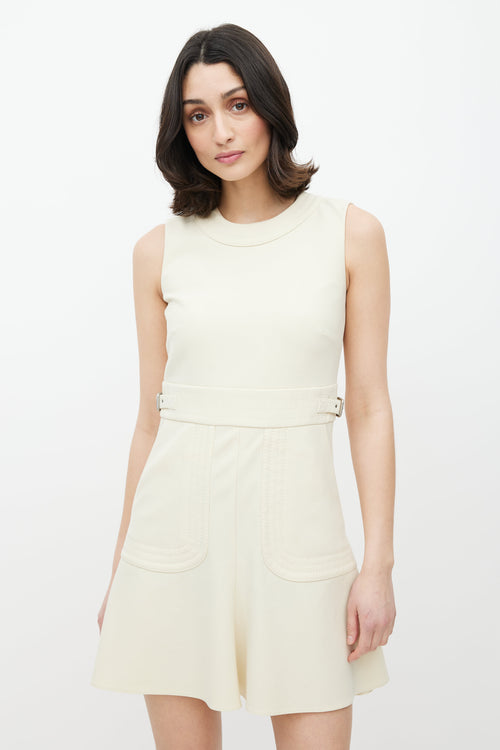 Red Valentino Cream Buckle Dress