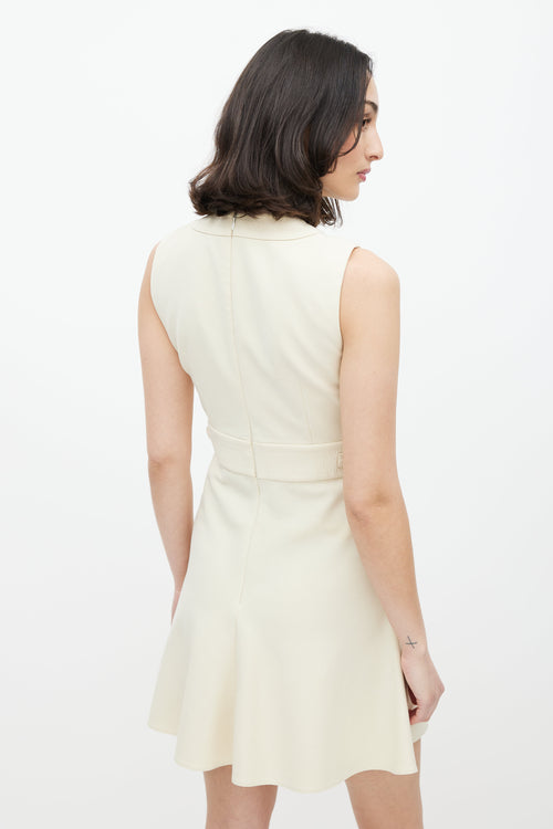 Red Valentino Cream Buckle Dress