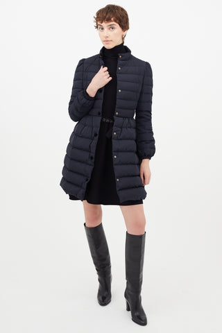 Red Valentino Navy Quilted Puffer Jacket