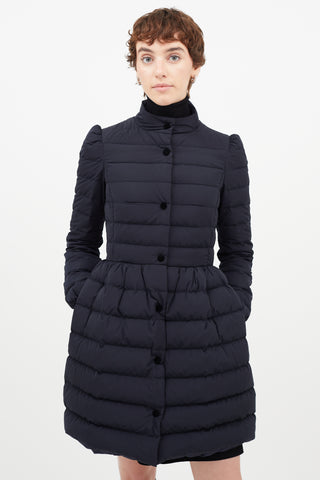 Red Valentino Navy Quilted Puffer Jacket