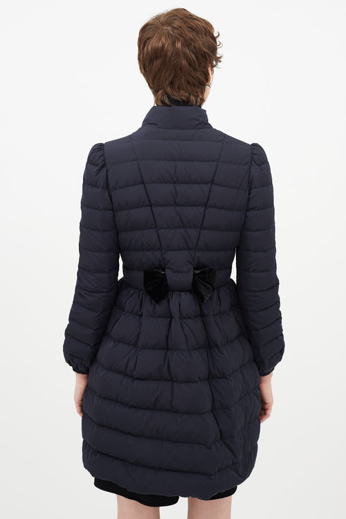 Red Valentino Navy Quilted Puffer Jacket