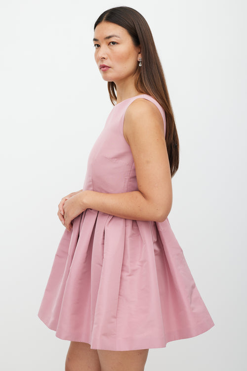 Red Valentino Pink Ruffled Mini Dress