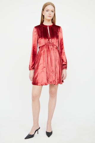 Red Valentino Red Velvet Dress