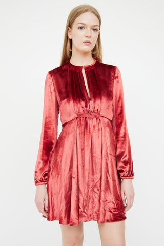 Red Valentino Red Velvet Dress