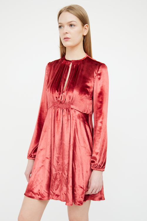 Red Valentino Red Velvet Dress