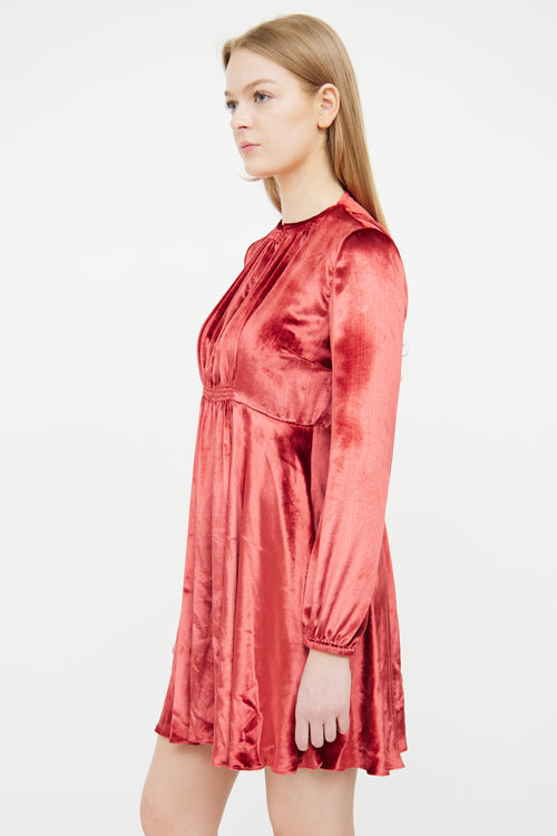 Red Valentino Red Velvet Dress